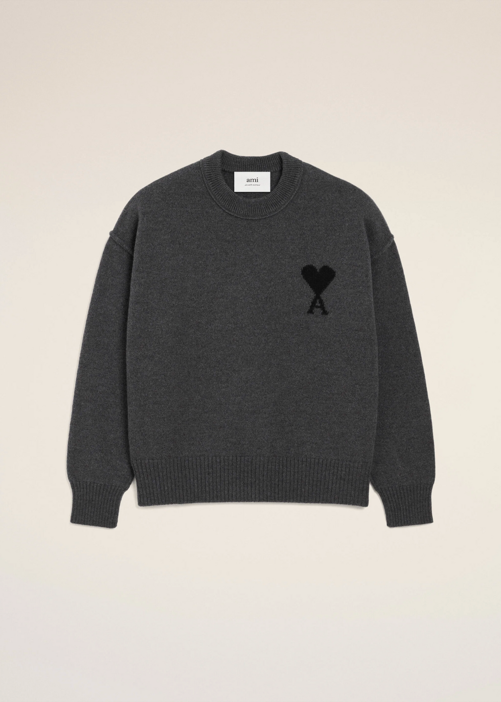 PULL GRIS COL ROND AMl