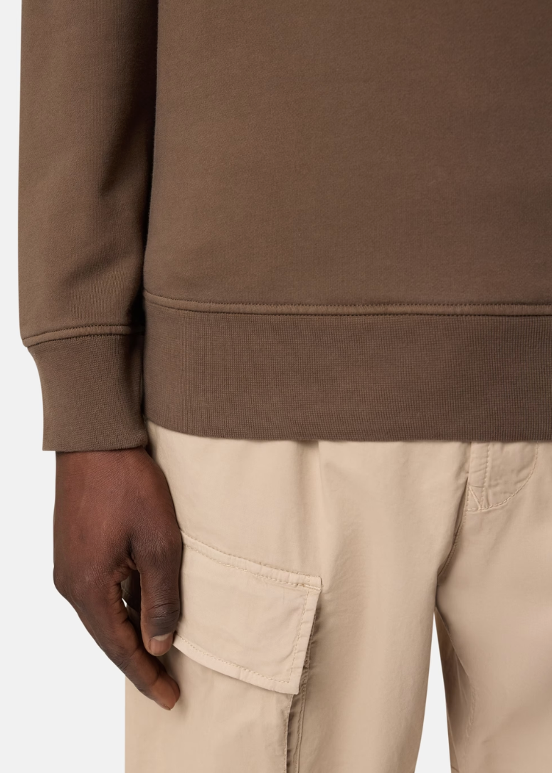 PULL MARRON COTON STONE